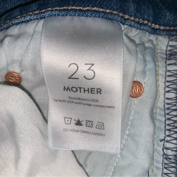 Mother The Tomcat Ankle Fray in Arigato Mr. Roboto Women’s Size 24 Medium Wash - Picture 8 of 14